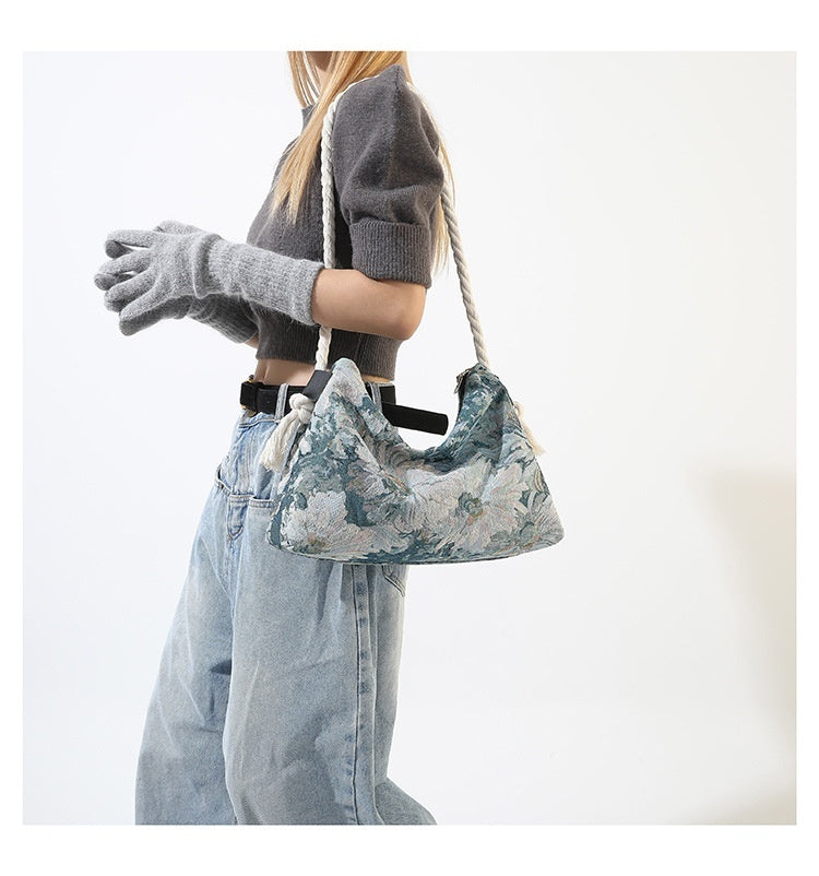Printed Shoulder Bag Fashion Leopard Print Large Capacity Crossbody Women's Bag