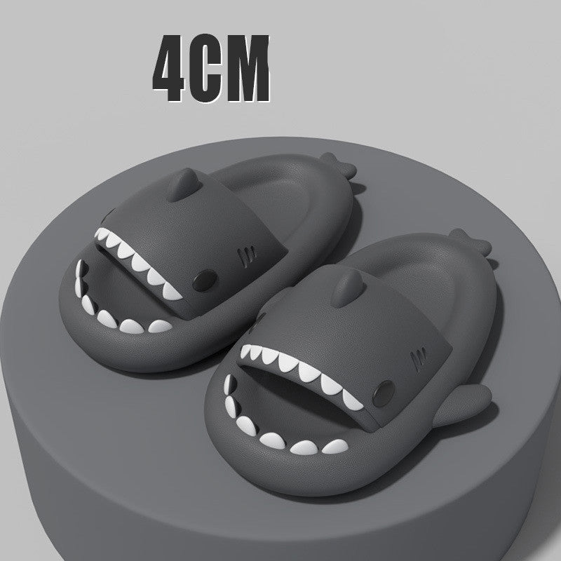 Adult's Slippers Indoor Outdoor Funny Shark Cartoon for summer pool