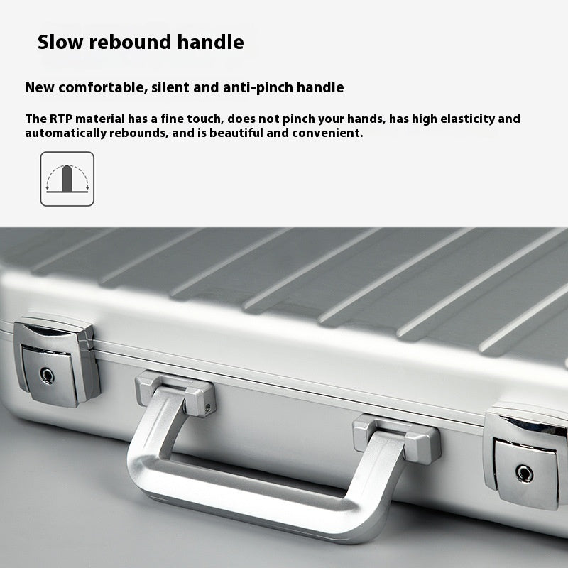 Portable Handheld Aluminum Alloy Jewelry Box