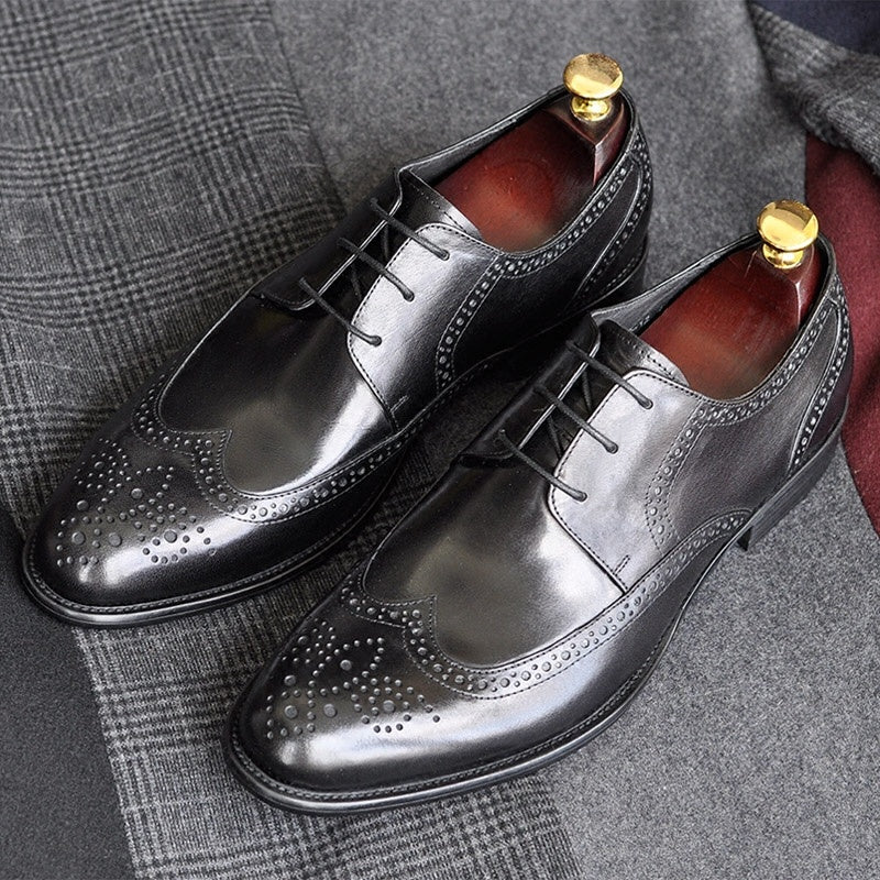 Handmade Genuine Leather Men's Formal Wear Leather Shoes