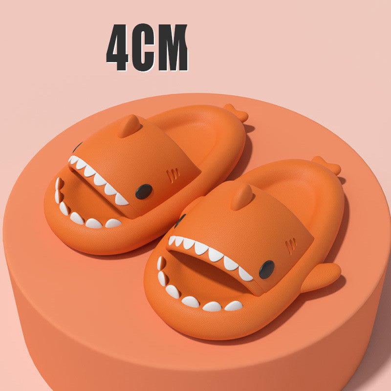 Adult's Slippers Indoor Outdoor Funny Shark Cartoon for summer pool