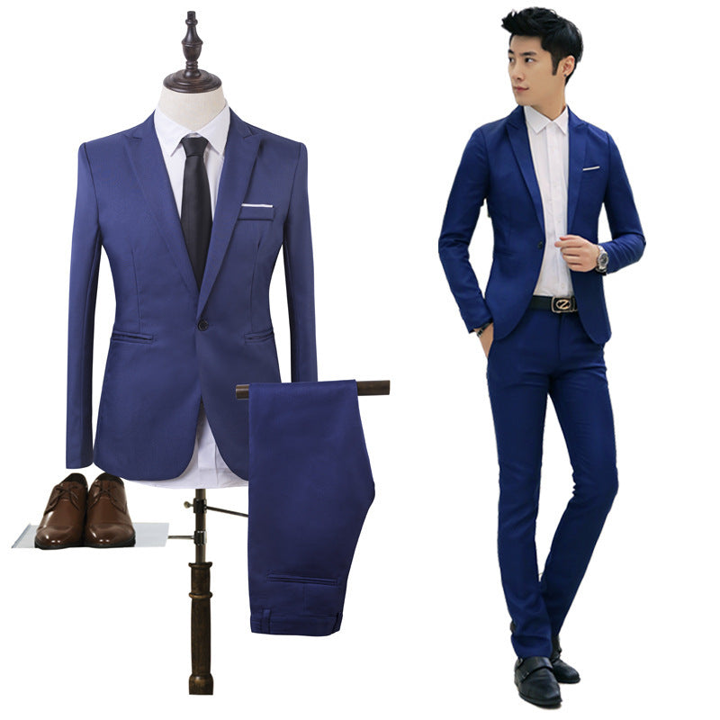 Business two-piece suit Korean Slim jacket