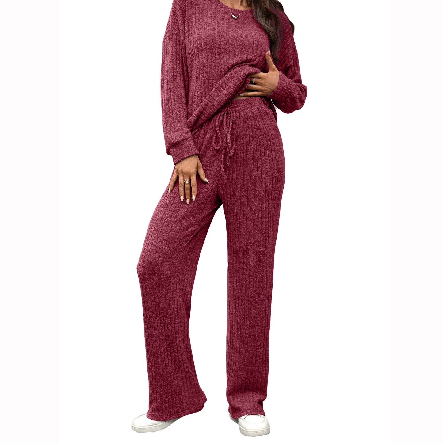 Casual Long Sleeve Pants Home Wear Suit