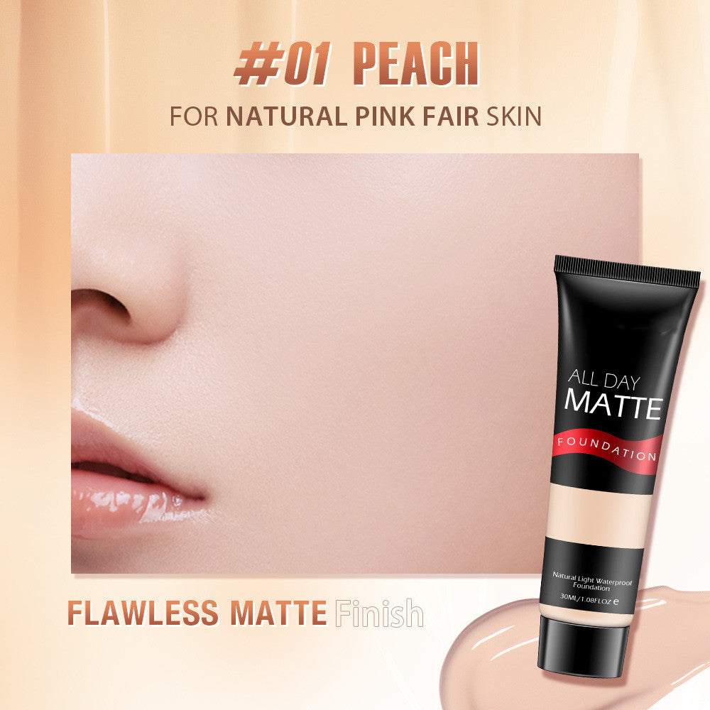 30ML Compact Liquid Foundation Long-lasting Moisturizing And Oil Controlling Smear-proof Makeup Foundation