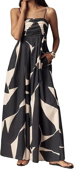 Women's Backless Waist Trimming Wide-leg Jumpsuit
