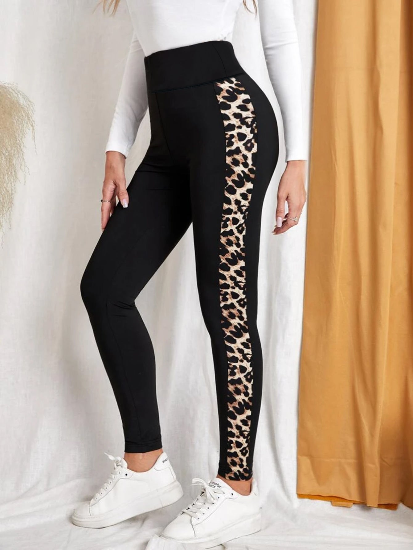 Women's Leopard Print Casual Yoga Elastic Pants