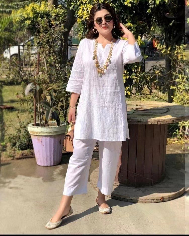 Fashion Pullover Solid Color Temperament Commute Ethnic Style Long Sleeve Clothes Two-piece Suit