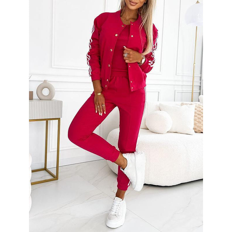 New Fashion Casual Three-piece Suit Women