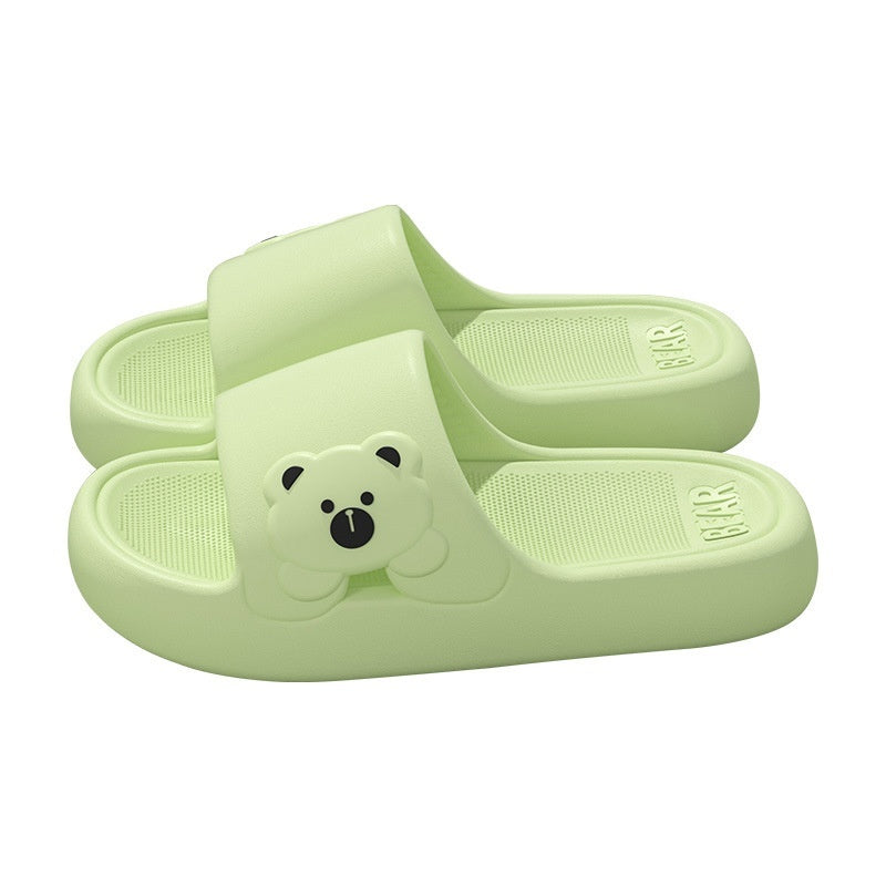 Cute Bear Home Slippers Non-slip Bathroom Slipper