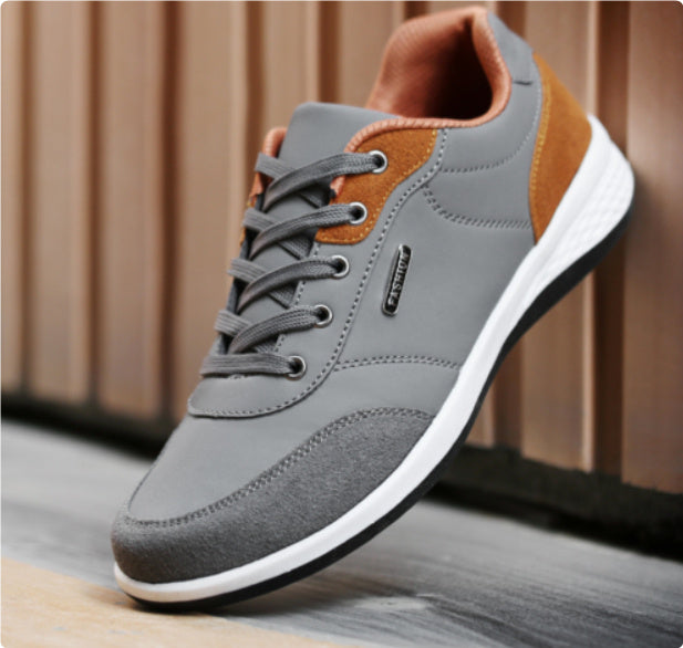 Men’s Microfiber Leather Casual Shoes FLats Sneakers