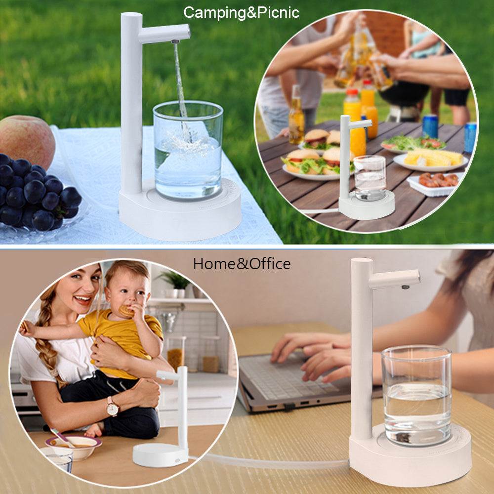 Desk Dispenser Electric Water Gallon Automatic Water Bottle Dispenser Rechargeable Water