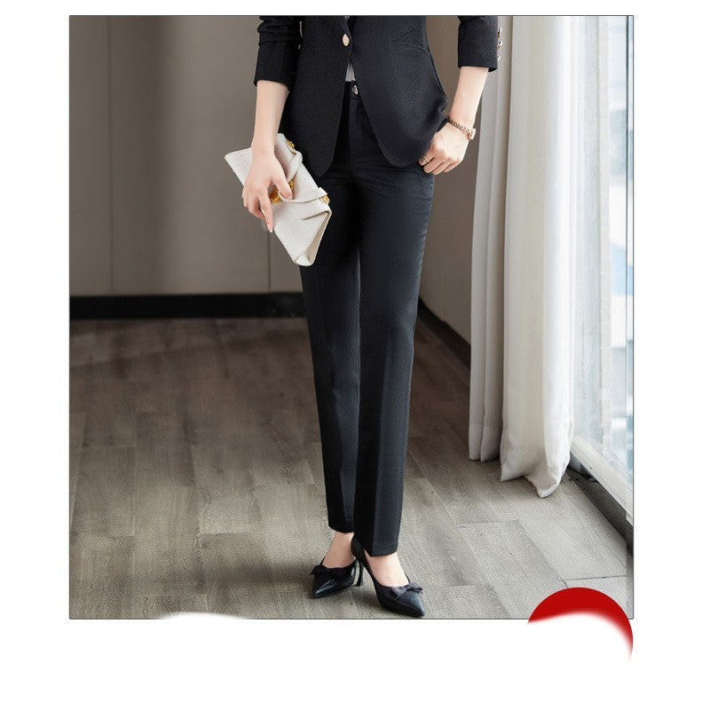 Long-sleeved Front Desk Overalls Women's Autumn Coat