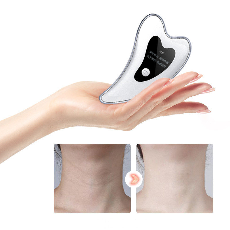 Appareil de massage Guasha électrique rechargeable USB pour le visage et le corps, anti-rides, avec raclette et outil de massage corporel