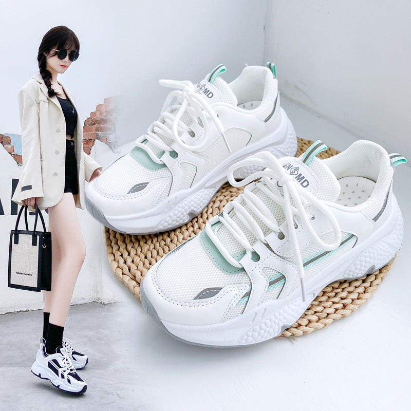 Breathable Mesh Casual Sports Platform Shoes
