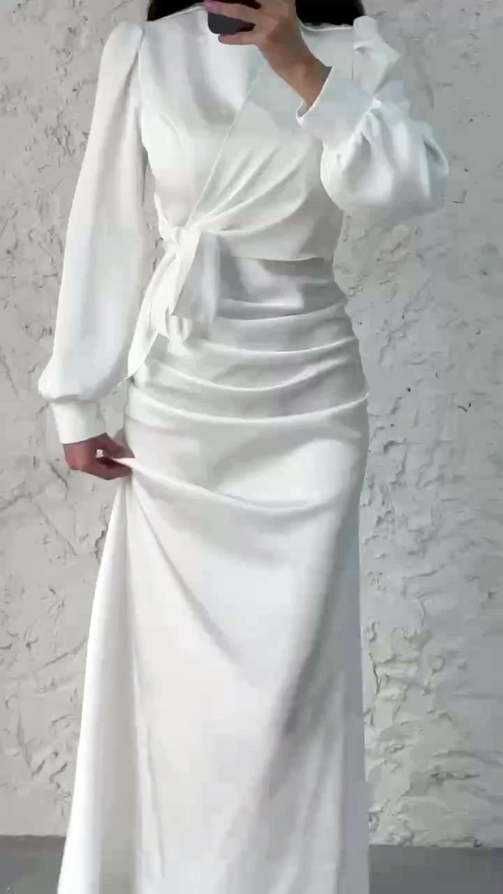 Robe moulante taille haute
