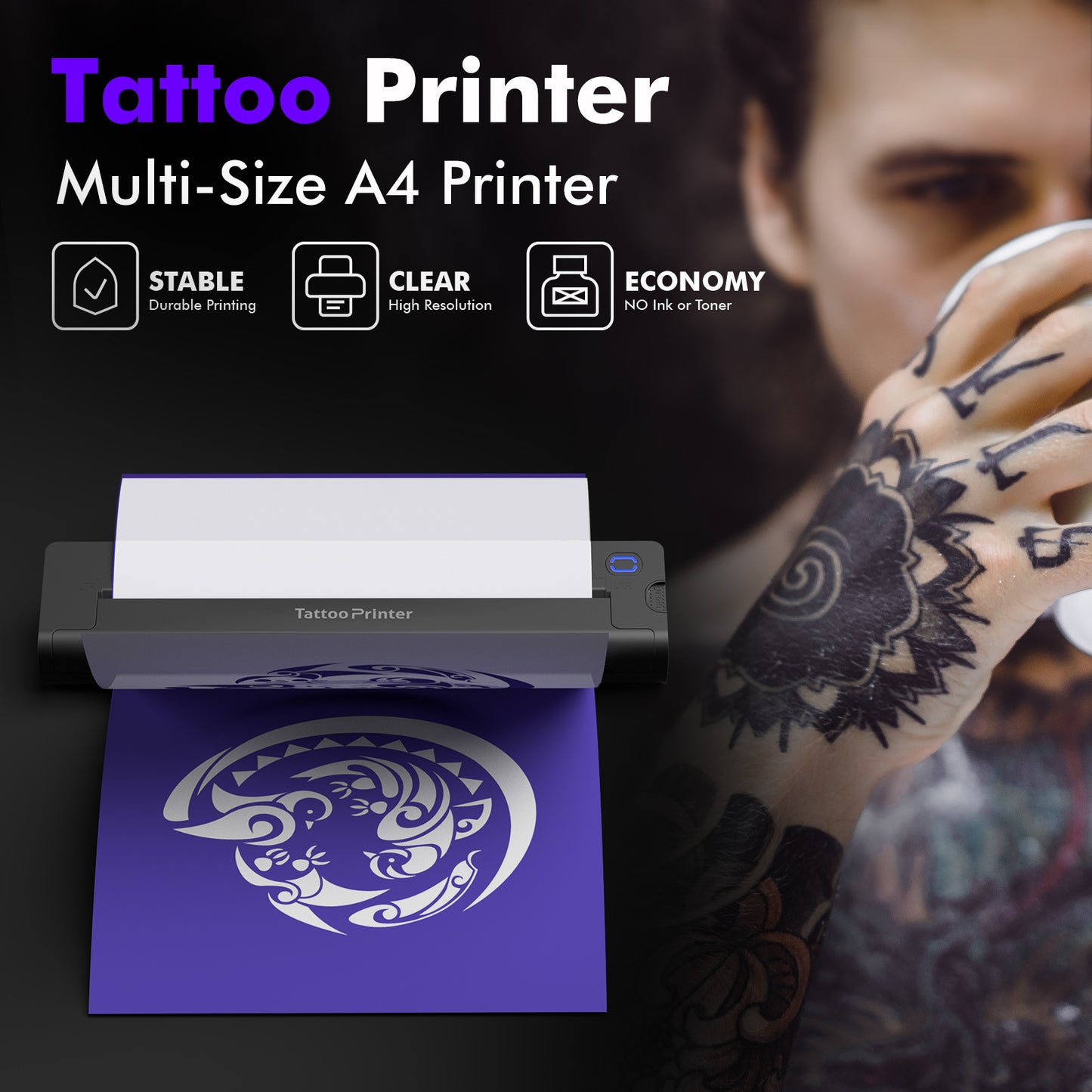 Bluetooth Mobile Phone Thermal Tattoo Printer