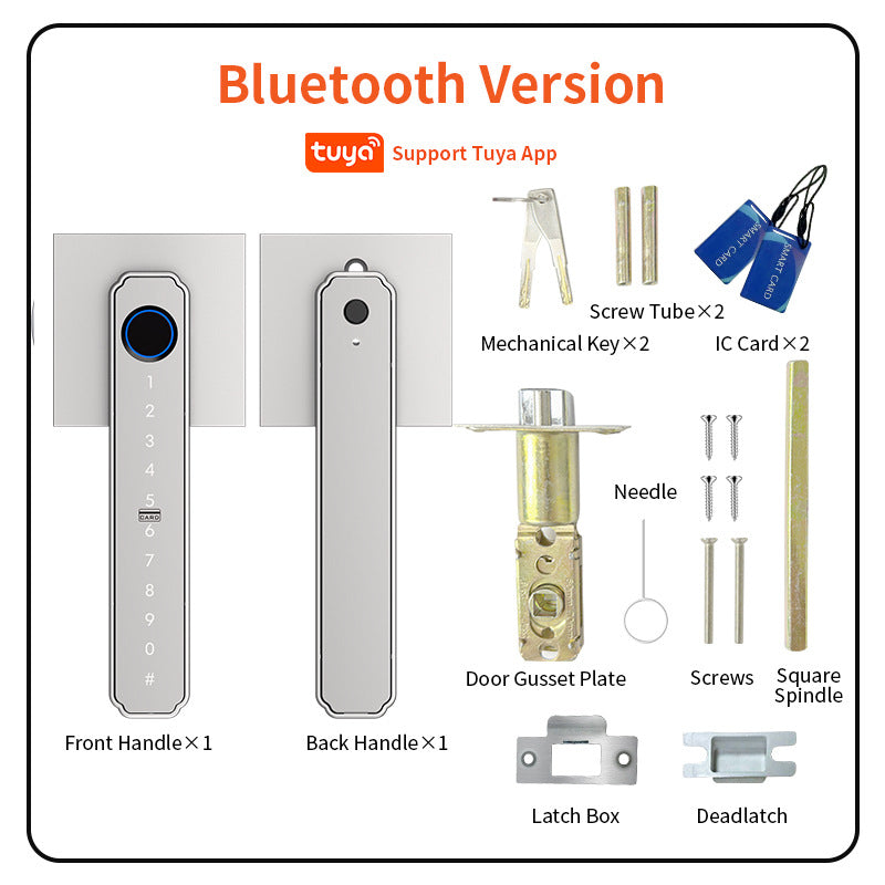 Graffiti Smart Door Lock with Fingerprint, Bluetooth & Keyless Entry