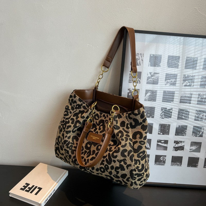 Leopard Print Large Capacity Bag