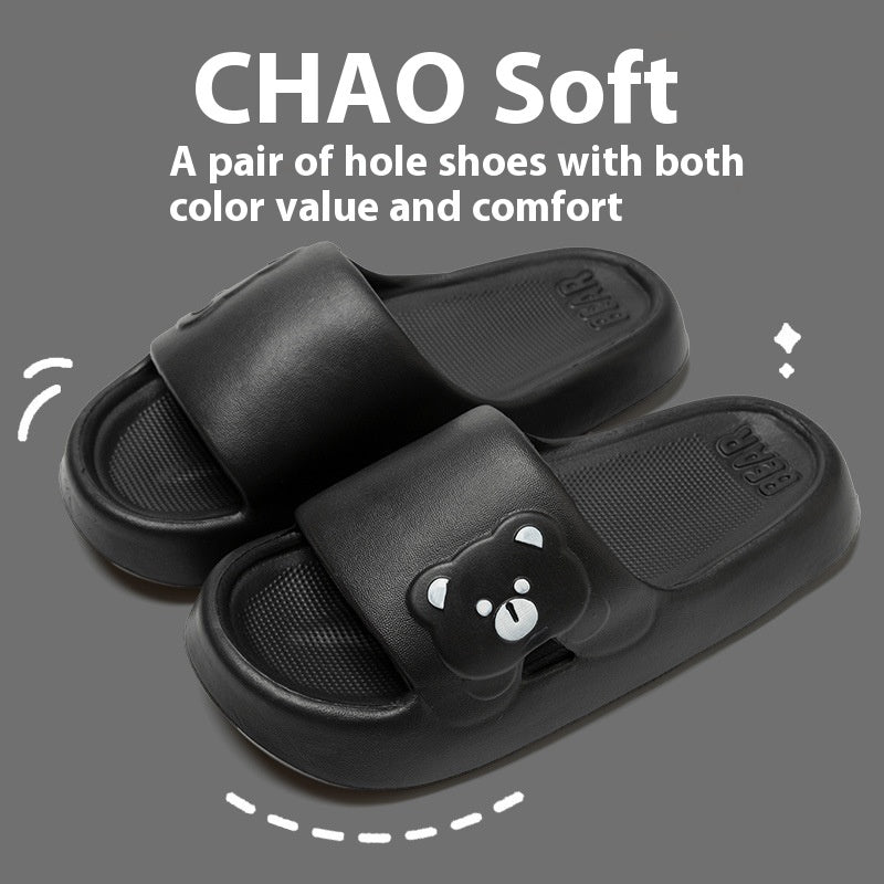 Cute Bear Home Slippers Non-slip Bathroom Slipper