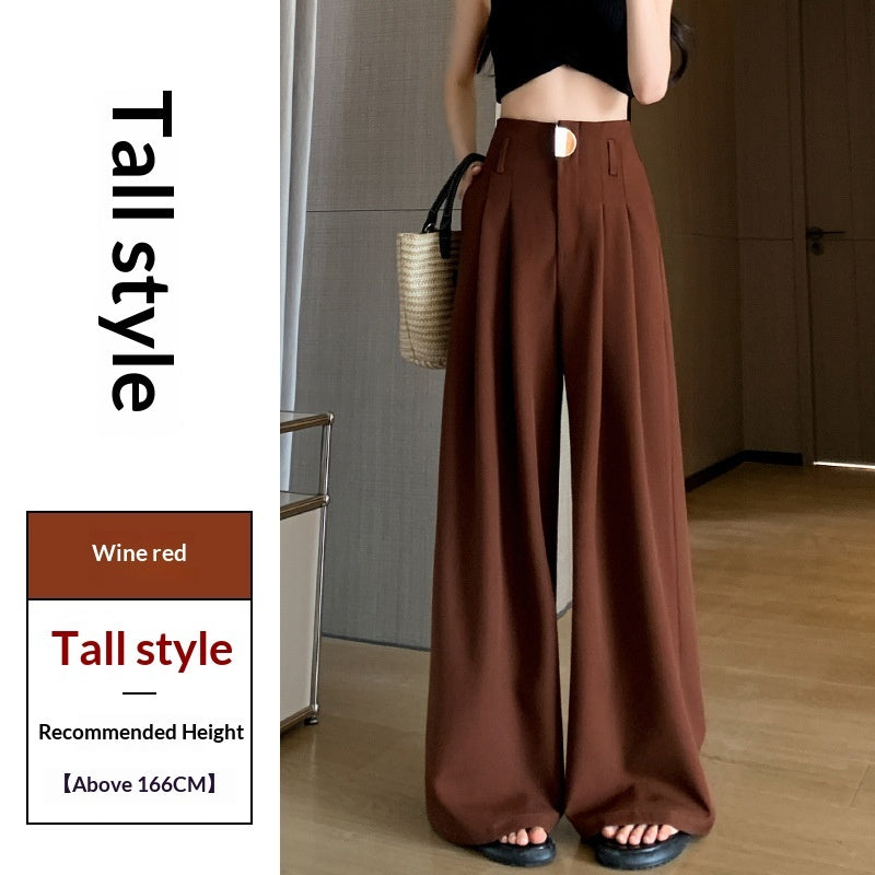 Women’s High-Waisted Wide-Leg Loose Draped Pants