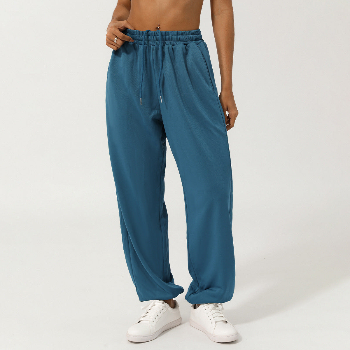 European And American Loose Tappered Track Sweatpants