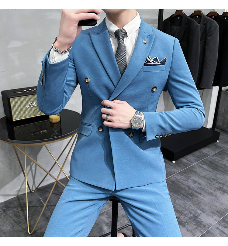 Men's Business Formal High-grade British Style Suit