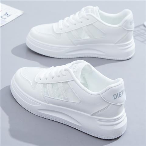 Casual Sports Leather Summer White Sneakers