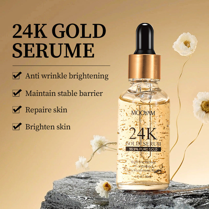 🎁 Sérum visage liftant anti-rides à la vitamine E et au rétinol, feuille d'or 24 carats, 30 ml (100 % de réduction)