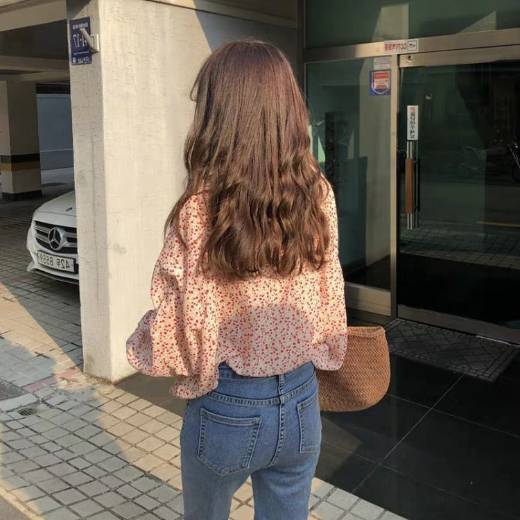 Loose And Thin Single-breasted Trumpet Sleeves Long Sleeves