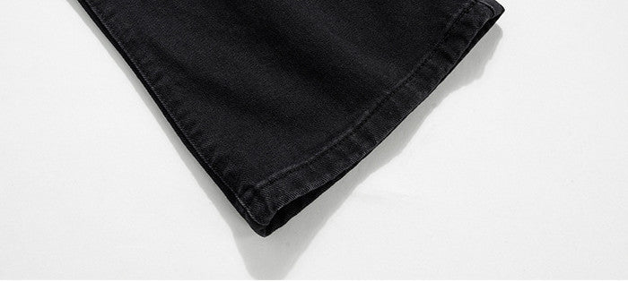 Bootcut Pants Button Braiding Decorative Stitching Men And Women