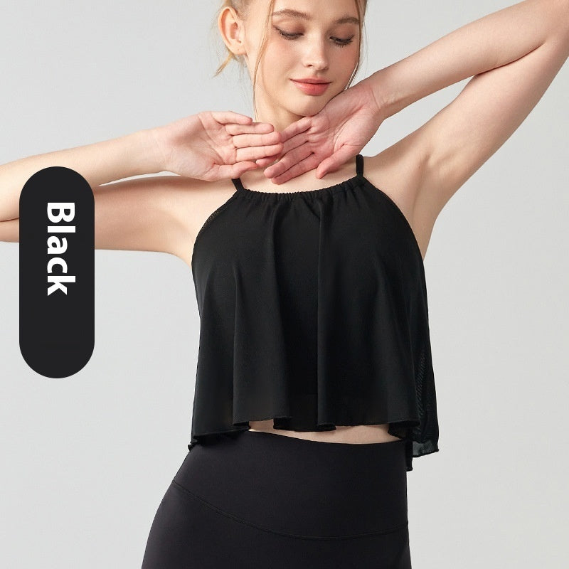 Mesh Yoga Clothes Vest Women's Outer Wear Sling