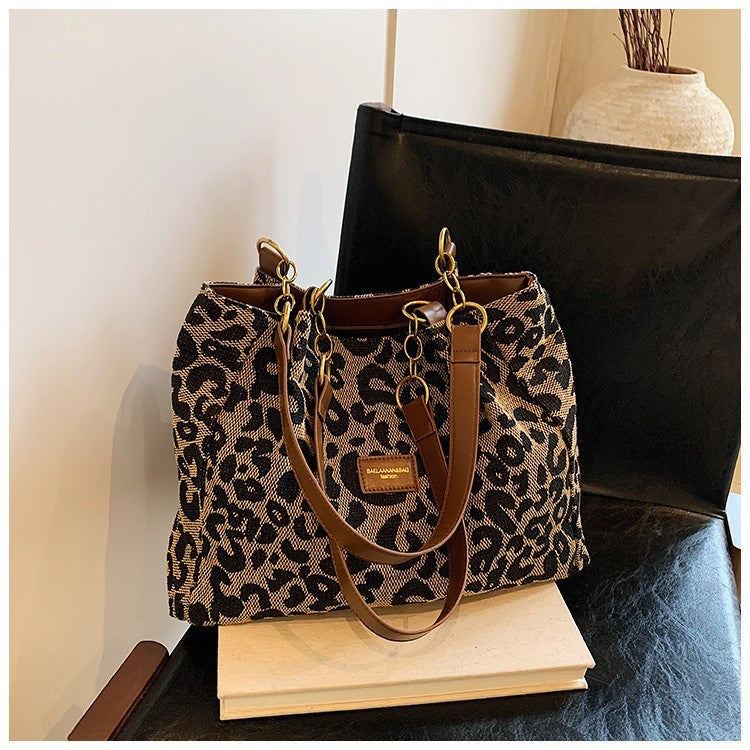 Leopard Print Large Capacity Bag