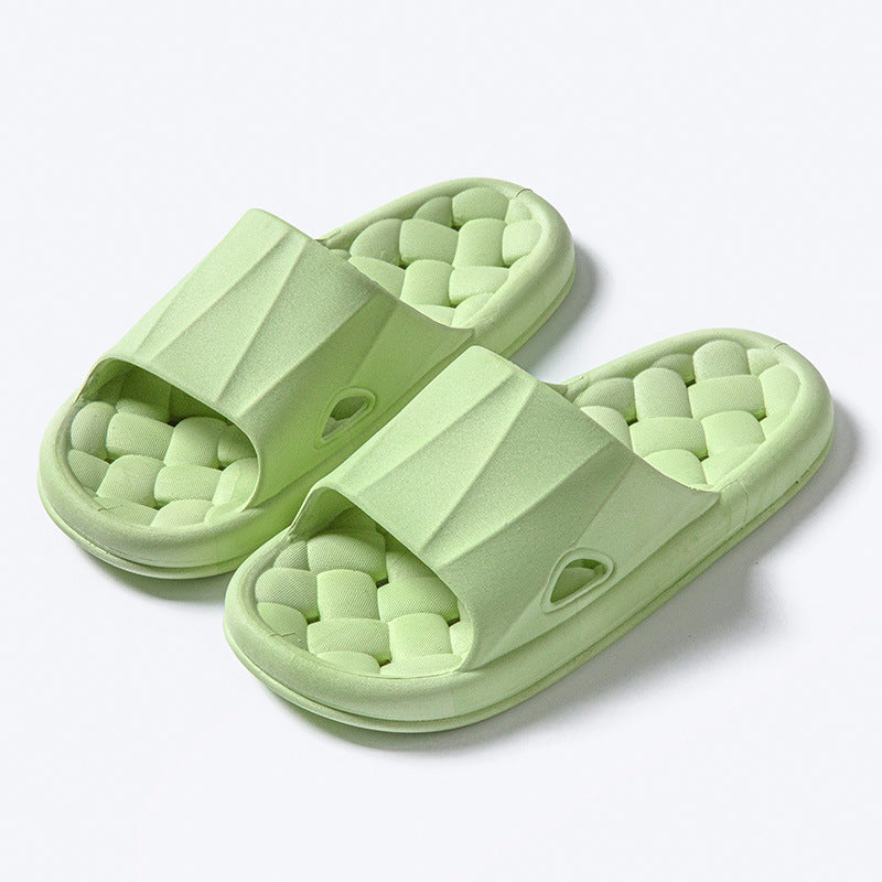New Woven Texture Non-slip Slippers For Women