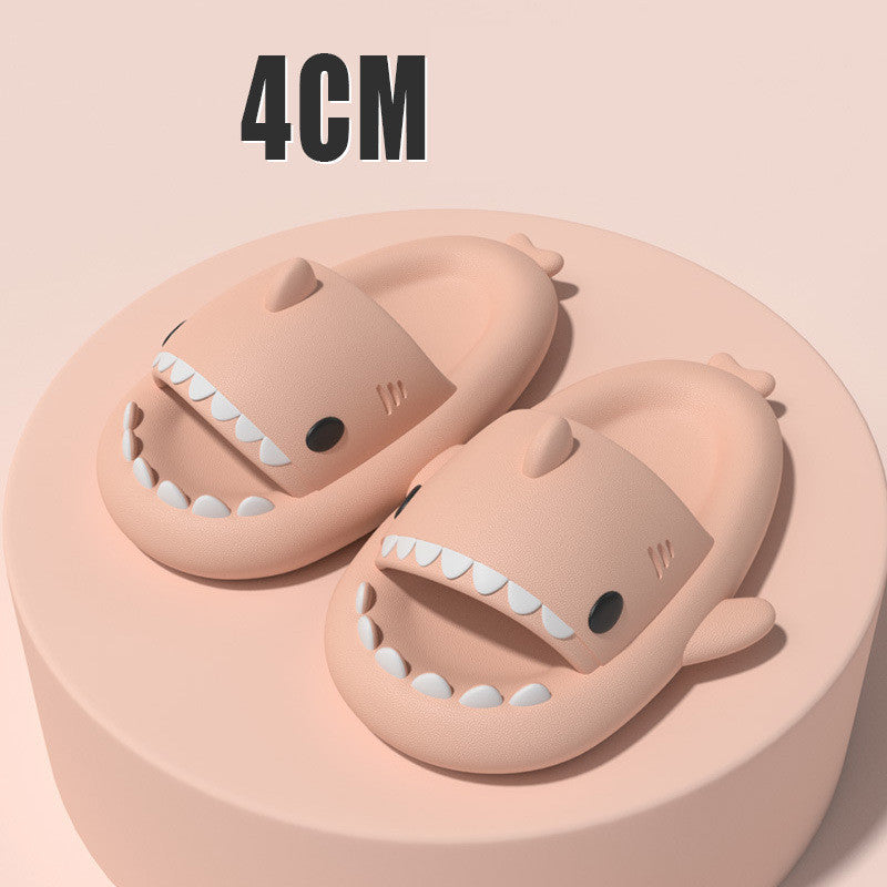 Adult's Slippers Indoor Outdoor Funny Shark Cartoon for summer pool