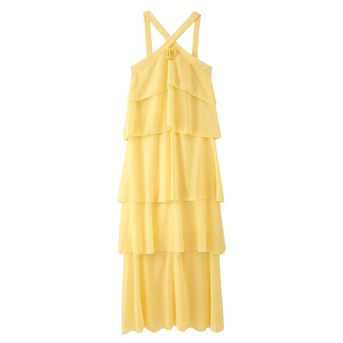 Decorative Chiffon Sling Dress Women