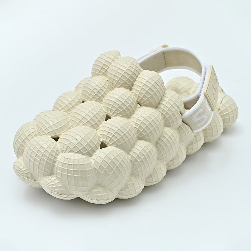 Massage Litchi Peanut Grape Bubble Trendy Child Slippers Children's Hole Shoes