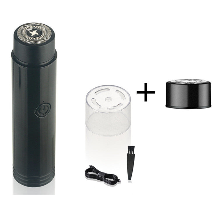Mini rasoir électrique portable rechargeable avec tondeuse à double lame