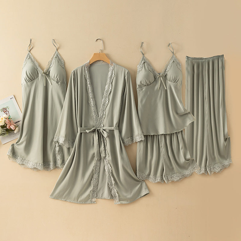 طقم بيجامة شورت نسائي بحمالات مبطنة للمنزل مقاس M-XL