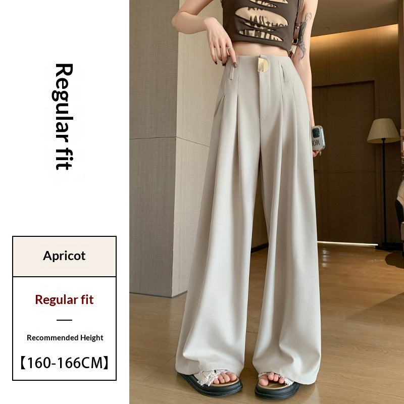 Women’s High-Waisted Wide-Leg Loose Draped Pants