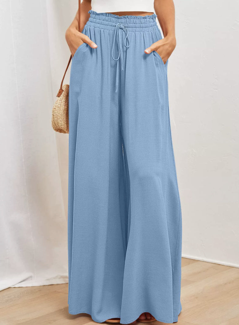 Women's Loose Wide-leg Pants With Pockets