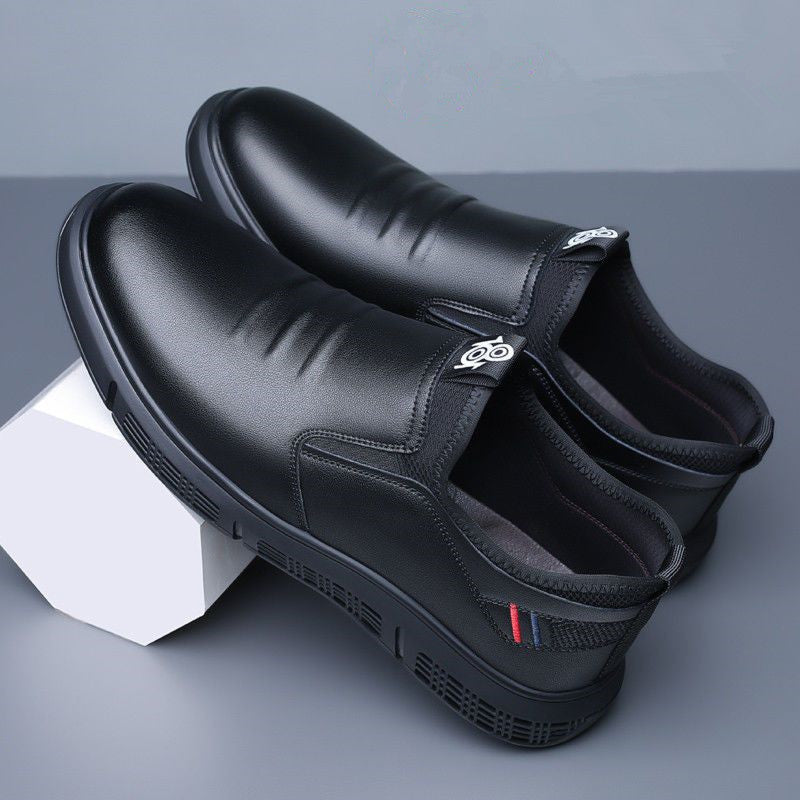 Men's Black White Casual Flats Walking Shoes