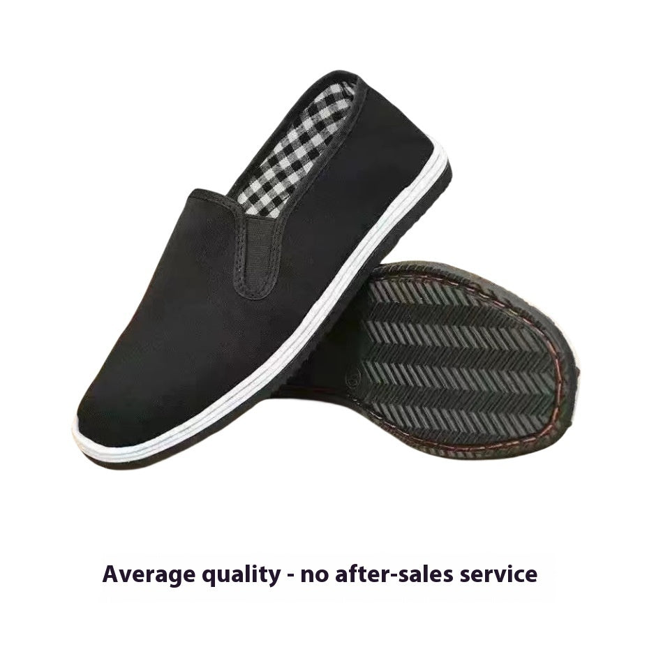 Men's High-Low Canvas Cloth Shoes Breathable Sports Sneakers