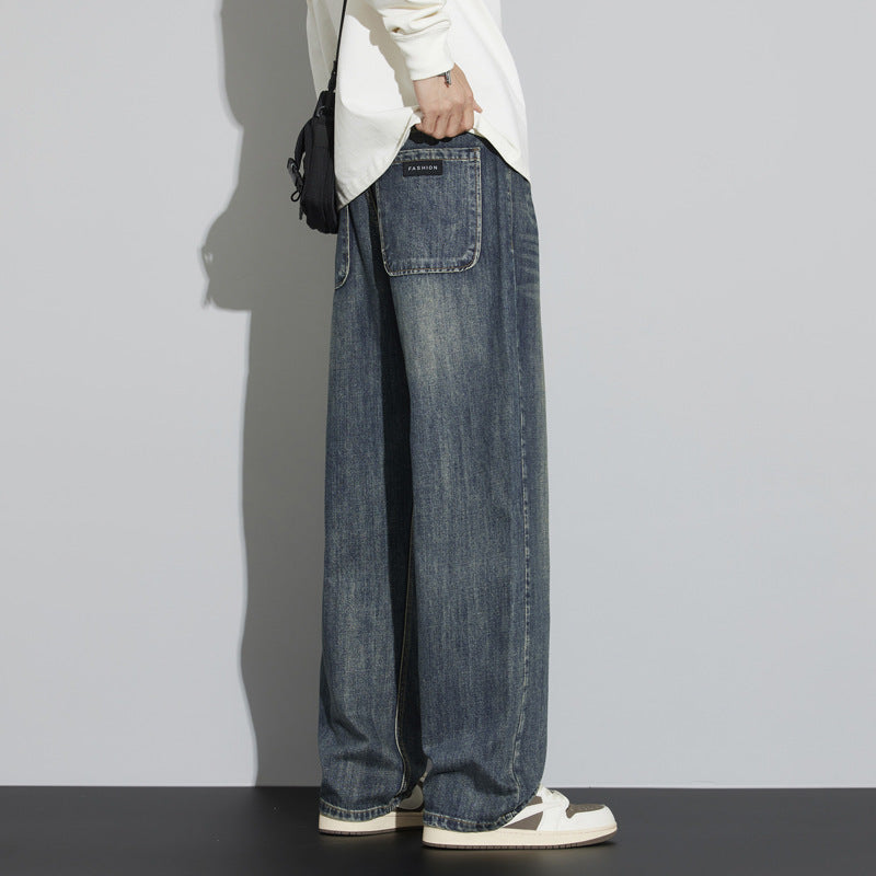 Retro Nostalgic Straight Jeans For Men