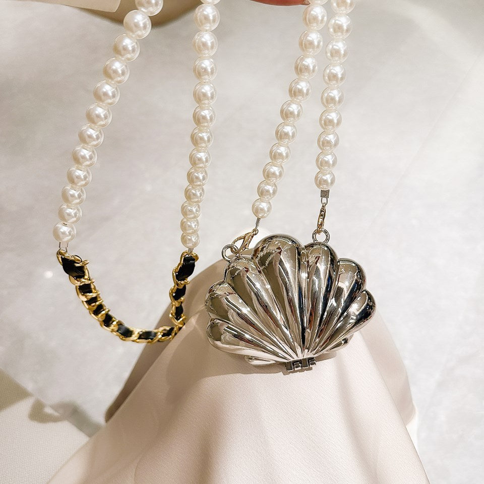 Mini Lip Bag Crossbody One Shoulder Fashion Flowers Acrylic Shell