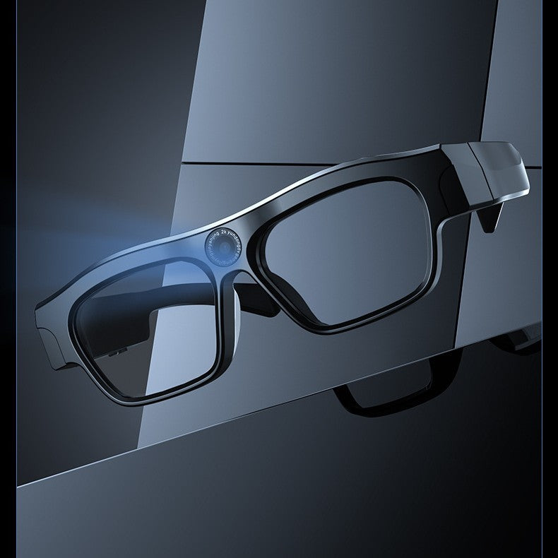 Black Smart Touch Glasses with Calling and Music Features