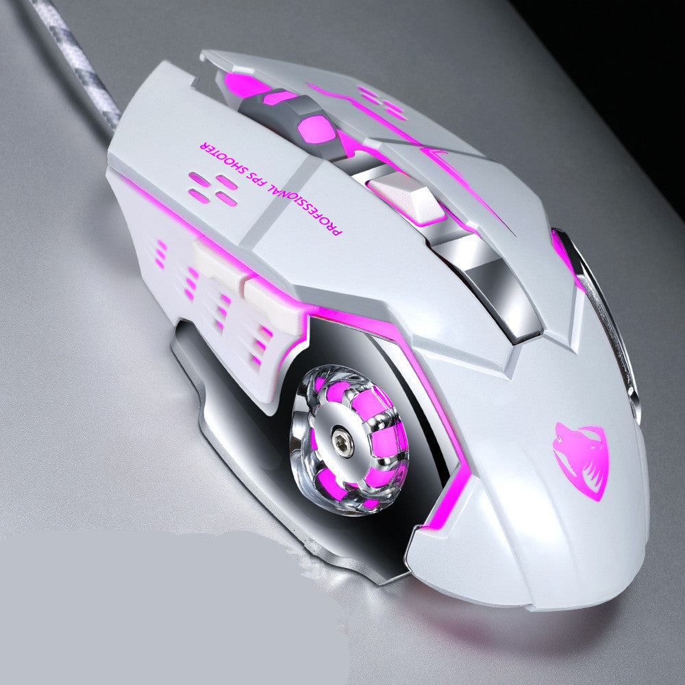 Mechanical Wired Gaming Mouse 1600DPI Ergonomic USB 6-Button