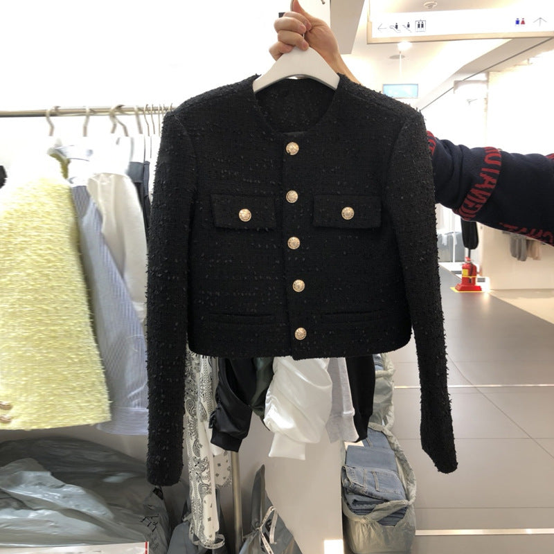 Little Fragrant Temperament French Ladies Tweed Blouse Women