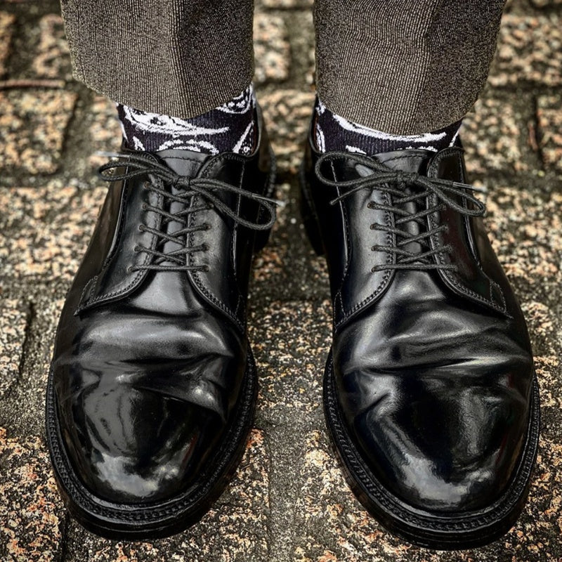 Chaussures décontractées en cuir PU à semelle en caoutchouc style rétro américain