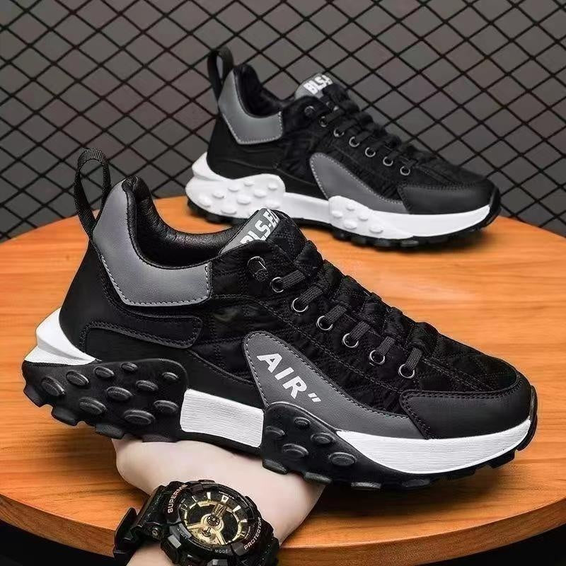 Men's Casual Sports Running Shoes Thick Bottom Wear-Resistant Soft