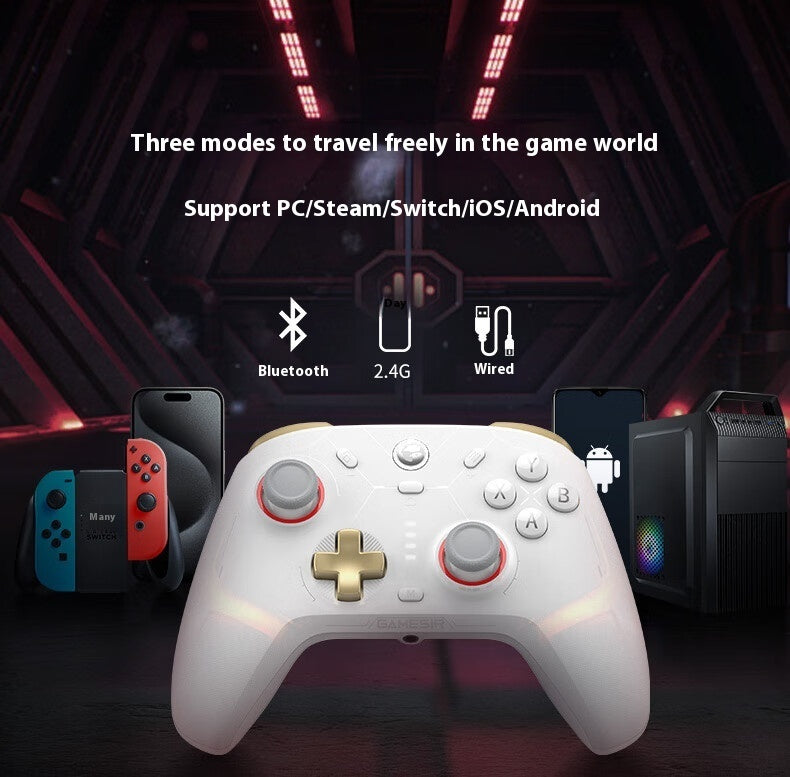 Wireless Game Controller Charging Base with Bluetooth Vibration